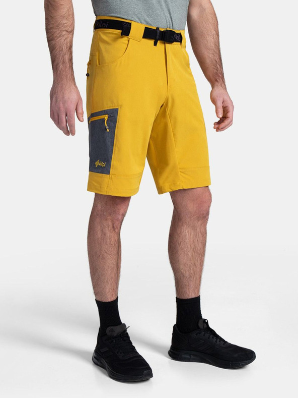 Kilpi Pantaloni scurți sport galbeni pentru bărbați Kilpi NAVIA