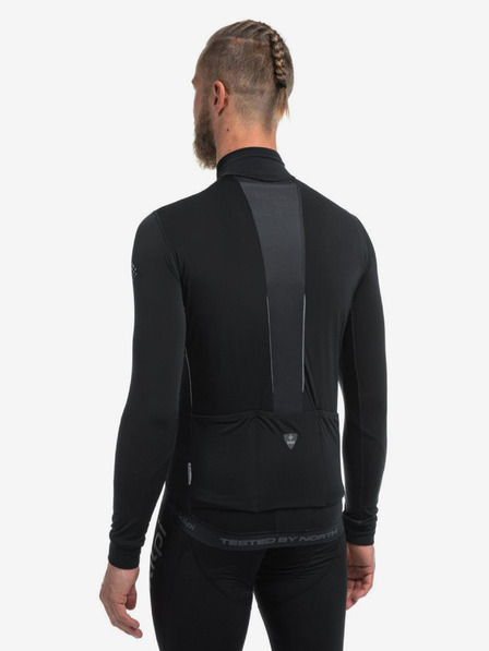 Kilpi Tricou de ciclism negru cu mânecă lungă pentru bărbați Kilpi CAMPOS-M