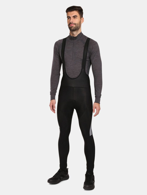 Kilpi Pantaloni de ciclism negri pentru bărbați Kilpi VALLEY