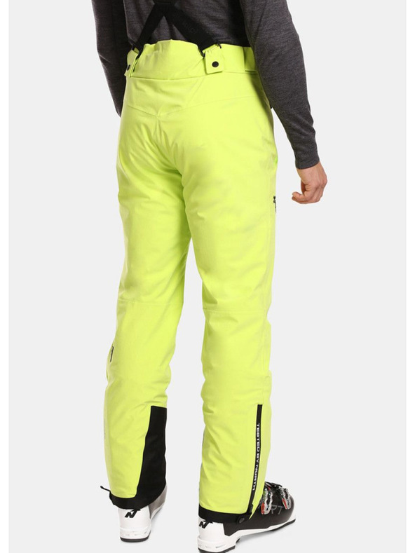 Kilpi Pantaloni de schi verde neon pentru bărbați Kilpi RAVEL