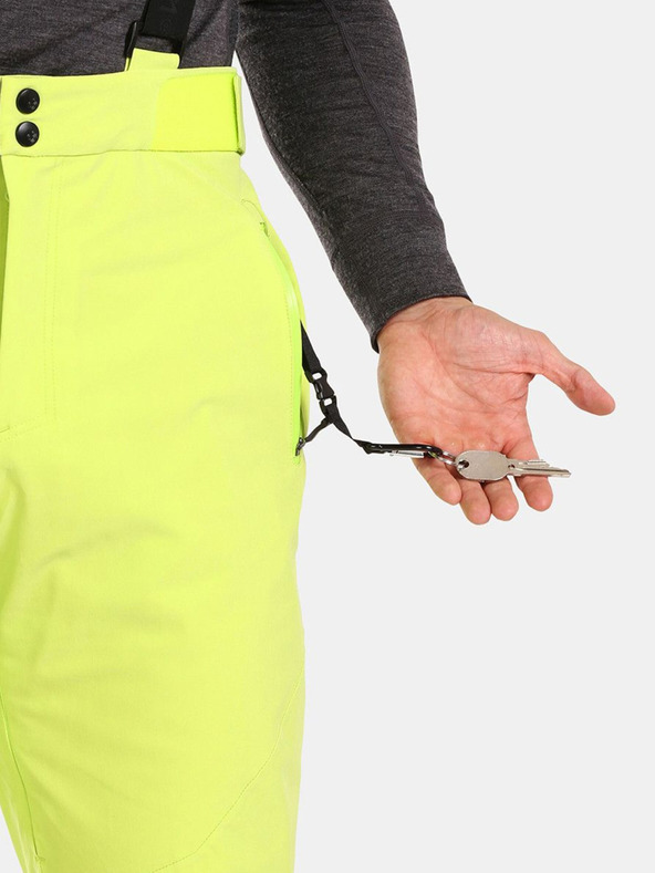 Kilpi Pantaloni de schi verde neon pentru bărbați Kilpi RAVEL