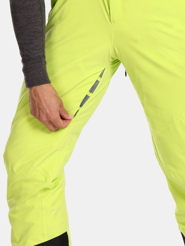 Kilpi Pantaloni de schi verde neon pentru bărbați Kilpi RAVEL