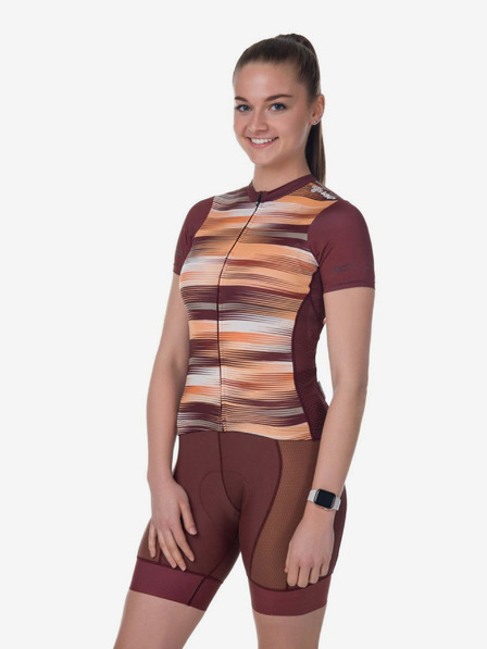 Kilpi Pantaloni scurți de ciclism pentru femei burgundy Kilpi PRESSURE