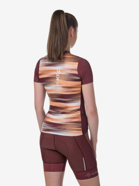 Kilpi Pantaloni scurți de ciclism pentru femei burgundy Kilpi PRESSURE