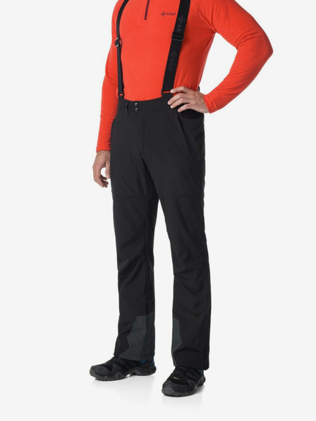 Kilpi Pantaloni de schi negri pentru bărbați Kilpi TEAM PANTS