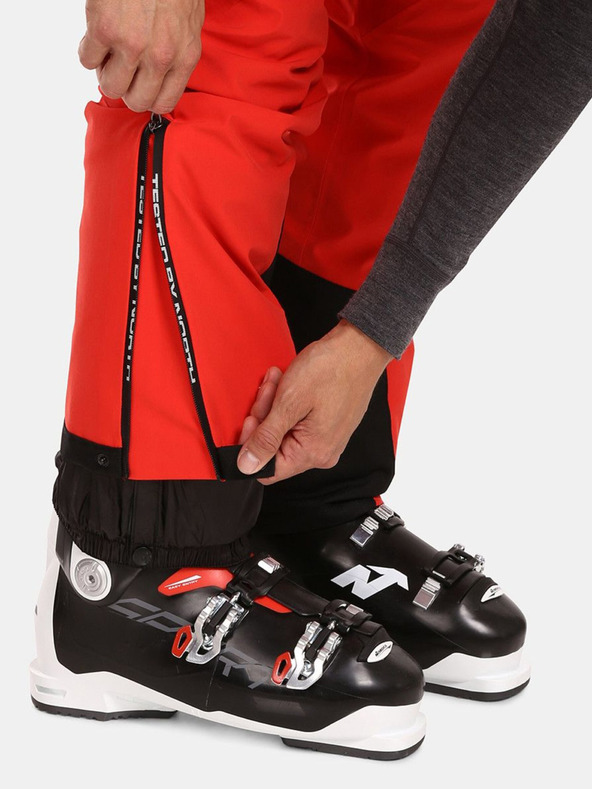 Kilpi Pantaloni de schi roșii pentru bărbați Kilpi RAVEL