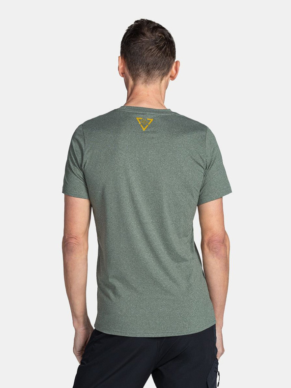 Kilpi Tricou sport pentru bărbați verde imprimat Kilpi LISMAIN