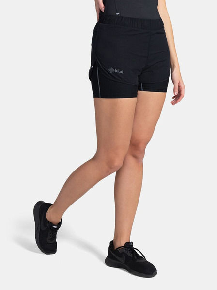 Kilpi Pantaloni scurți sport negri pentru femei Kilpi BERGEN