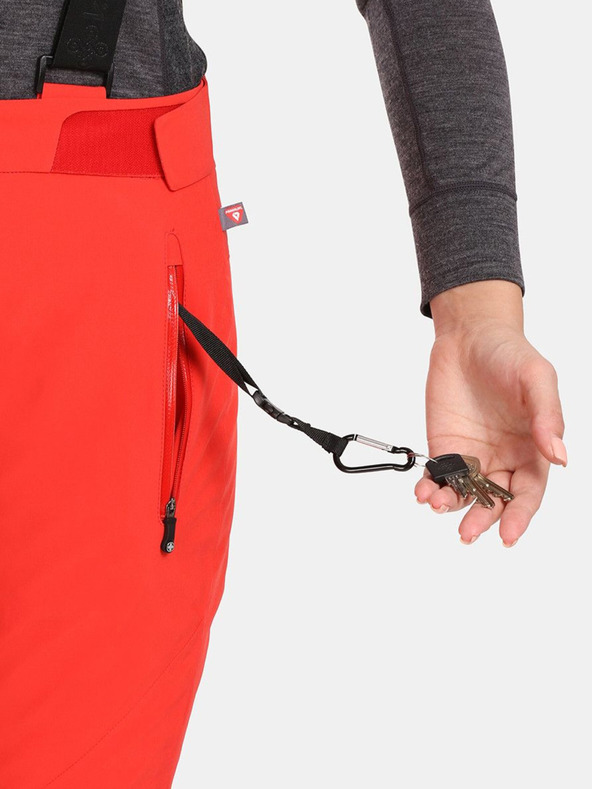 Kilpi Pantaloni de schi roșii pentru femei Kilpi RAVEL