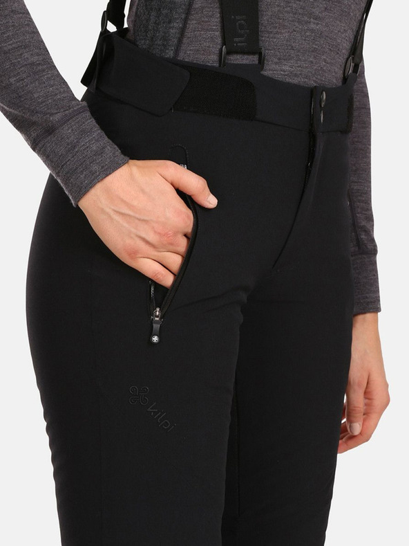 Kilpi Pantaloni de schi negri pentru femei Kilpi RAVEL