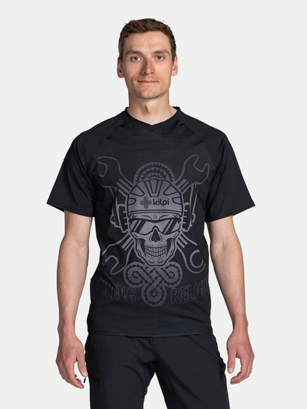 Kilpi Tricou sport imprimat negru pentru bărbați Kilpi REMIDO