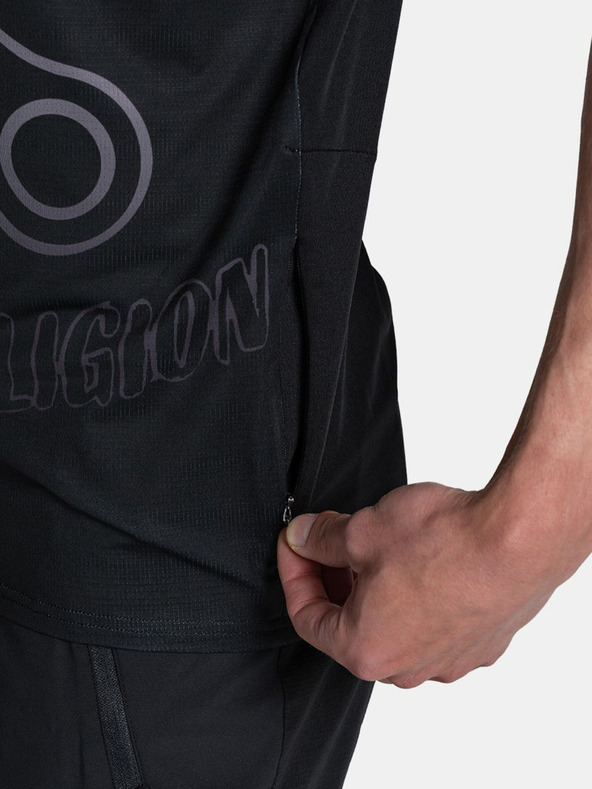 Kilpi Tricou sport imprimat negru pentru bărbați Kilpi REMIDO