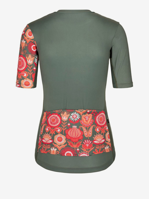 Kilpi Tricou de ciclism floral kaki pentru femei Kilpi ORETI