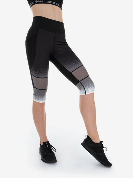 Kilpi Jambiere sport trei sferturi negre pentru femei Kilpi Solas