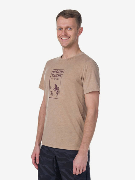 Kilpi Tricou bej pentru bărbați Kilpi GAROVE-M