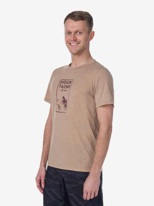 Kilpi Tricou bej pentru bărbați Kilpi GAROVE-M
