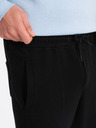 Ombre Clothing Pantaloni de trening negri pentru bărbați Ombre Clothing CARROT