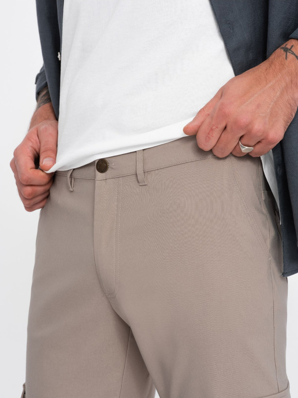 Ombre Clothing Pantaloni Cargo Bej pentru bărbați Îmbrăcăminte Ombre