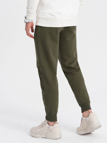 Ombre Clothing Pantaloni de trening pentru bărbați verde închis Îmbrăcăminte Ombre