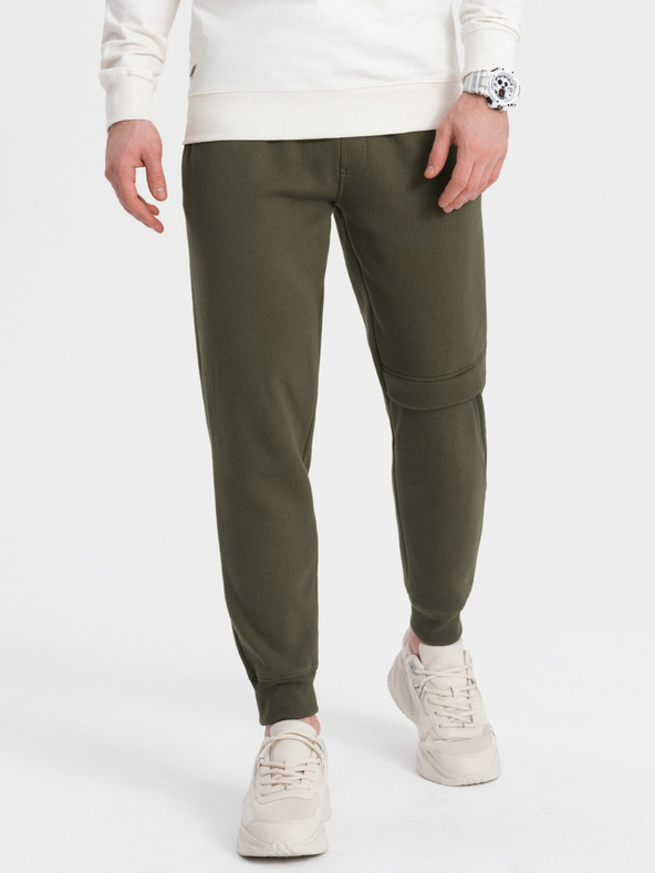 Ombre Clothing Pantaloni de trening pentru bărbați verde închis Îmbrăcăminte Ombre