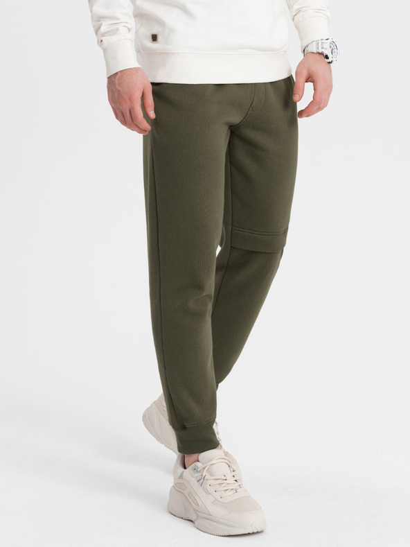 Ombre Clothing Pantaloni de trening pentru bărbați verde închis Îmbrăcăminte Ombre