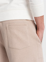 Ombre Clothing Pantaloni de trening pentru bărbați bej Ombre Clothing CARROT