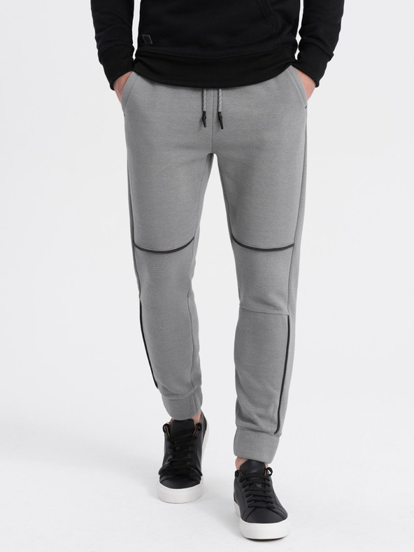 Ombre Clothing Pantaloni de trening bărbați Ombre Clothing gri