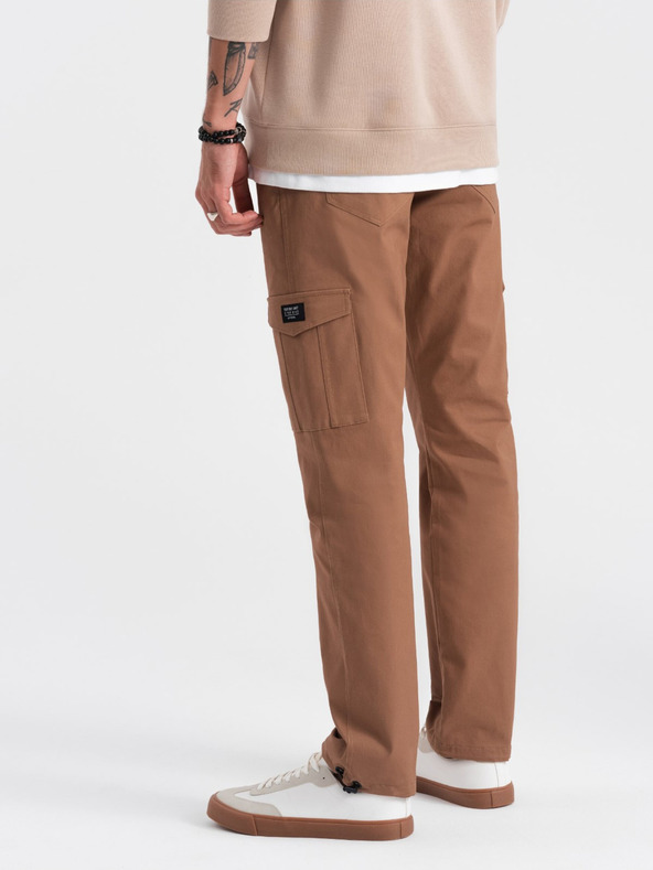 Ombre Clothing Pantaloni cargo bărbați maro Ombre Clothing