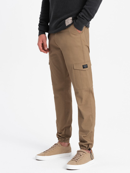 Ombre Clothing Pantaloni cargo bărbați maro Ombre Clothing