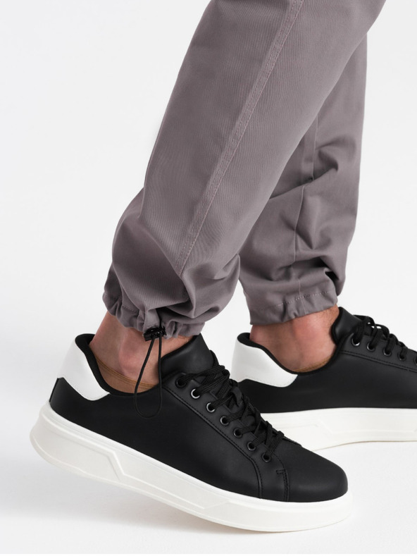 Ombre Clothing Pantaloni Cargo bărbați gri Îmbrăcăminte Ombre