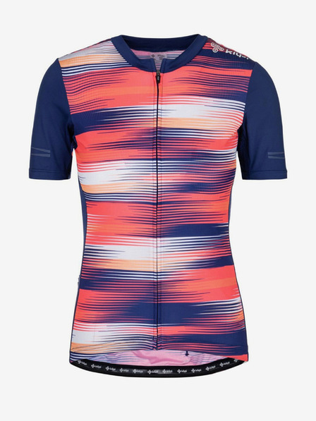 Kilpi Tricou de ciclism albastru și roz pentru femei Kilpi MOATE