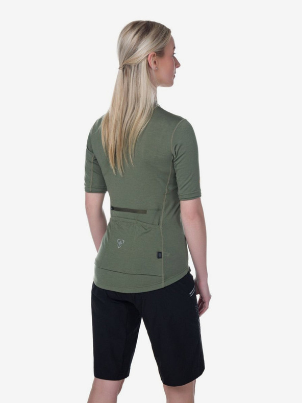 Kilpi Tricou de ciclism kaki pentru femei Kilpi MEARIL