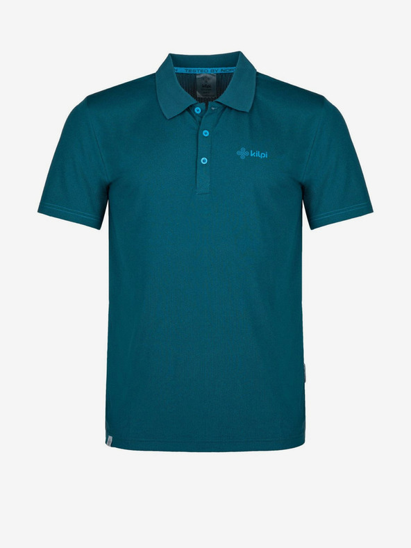 Kilpi Tricou polo sport pentru bărbați Petrol Kilpi COLLAR