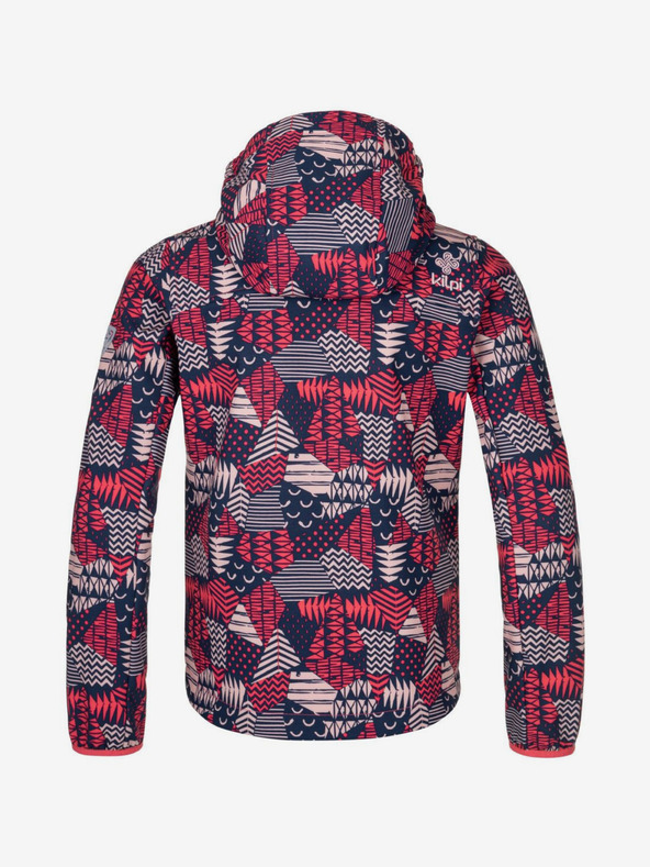 Kilpi Jachetă softshell cu model albastru și roz pentru fete KILPI RAVIA