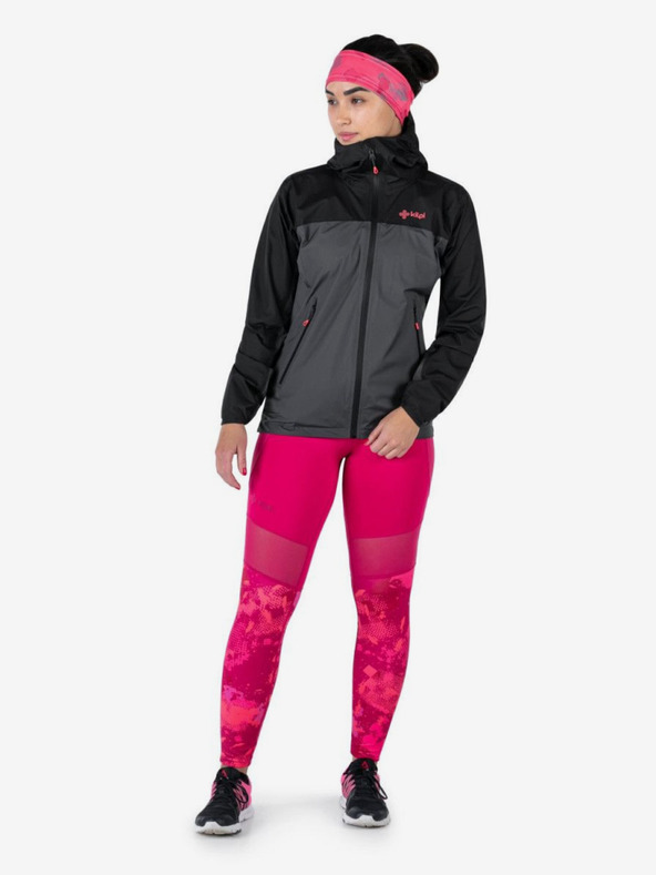 Kilpi Jachetă sport Kilpi HURRICANE neagră și gri pentru femei