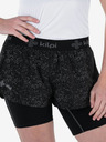 Kilpi Pantaloni scurți de alergare 2in1 cu model pentru femei, negri Kilpi BERGEN