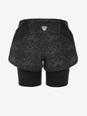 Kilpi Pantaloni scurți de alergare 2in1 cu model pentru femei, negri Kilpi BERGEN