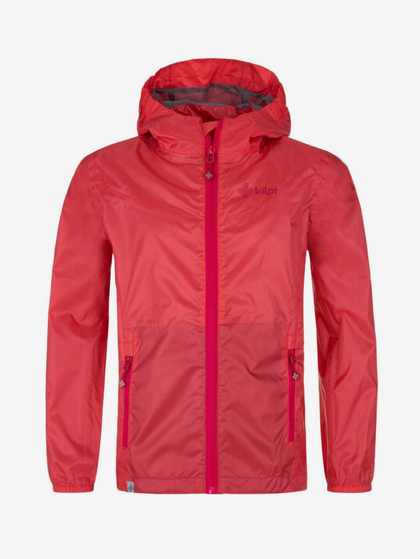 Kilpi Jachetă impermeabilă ușoară roșie pentru fete Kilpi DENERI