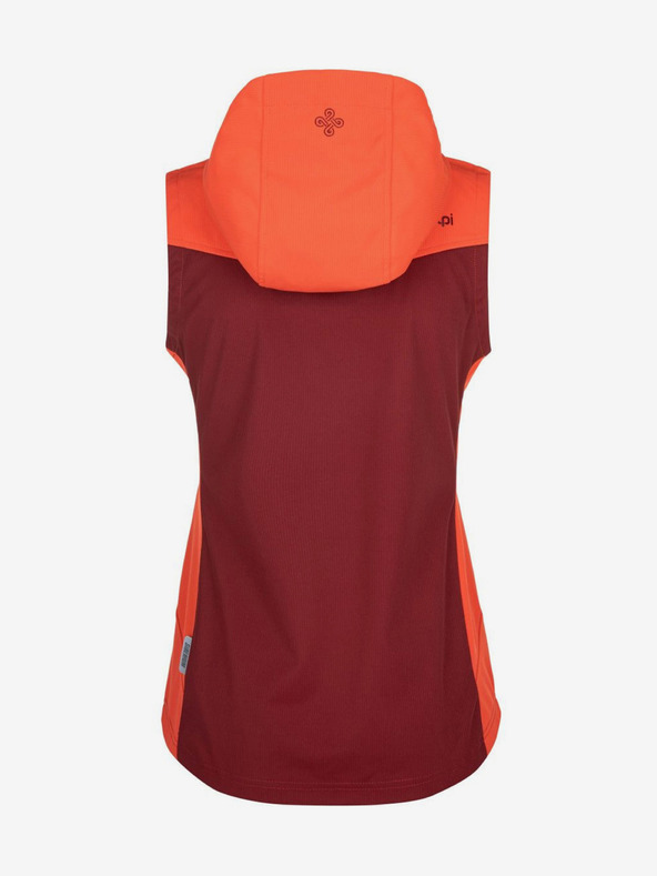 Kilpi Vestă softshell pentru femei portocalie și vin Kilpi CORTINA