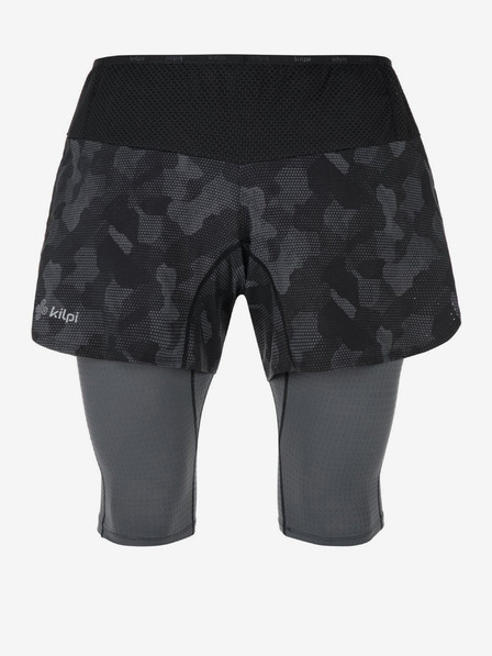 Kilpi Pantaloni scurți de alergare 2in1 pentru bărbați cu model gri și negru Kilpi BERGEN