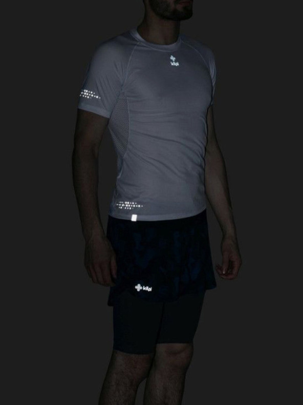 Kilpi Pantaloni scurți de alergare 2in1 cu model pentru bărbați, albastru închis Kilpi BERGEN