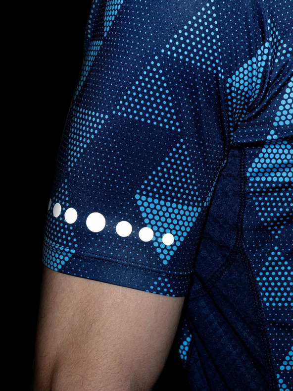 Kilpi Tricou de ciclism albastru închis cu model pentru bărbați Kilpi SALETTA-M