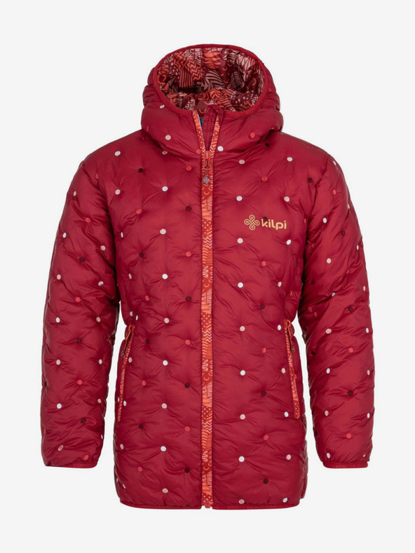 Kilpi Burgundy haină de iarnă matlasată pentru fete Kilpi DAMIA