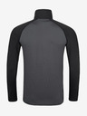 Kilpi Cămașă sport neagră și gri pentru bărbați cu guler stand-up Kilpi WILLIE
