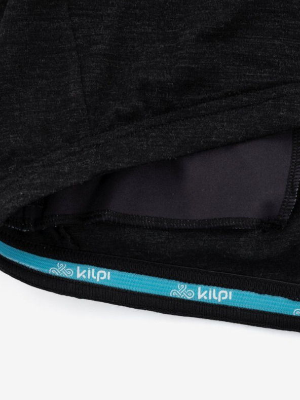 Kilpi Tricou sport negru pentru bărbați cu fermoar Kilpi SONET