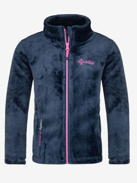 Kilpi Hanorac albastru închis cu fermoar din fleece pentru fete Kilpi ERIN