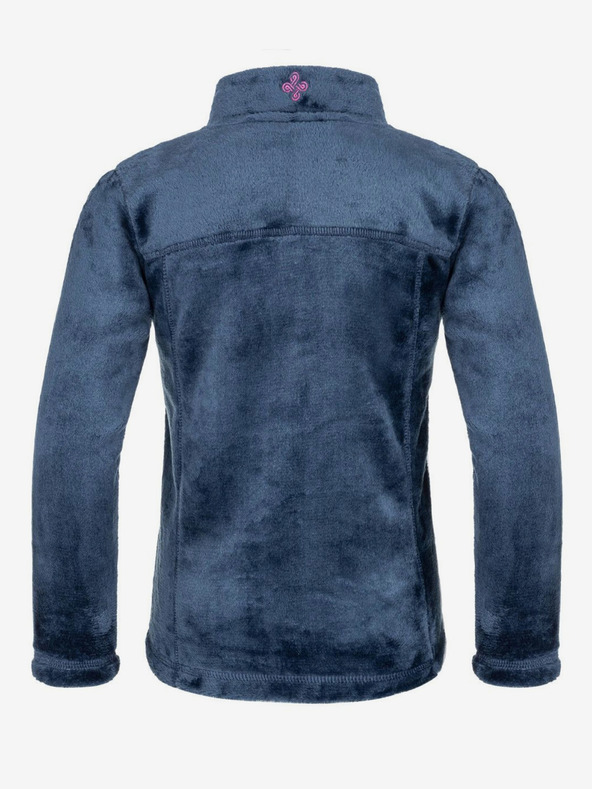 Kilpi Hanorac albastru închis cu fermoar din fleece pentru fete Kilpi ERIN