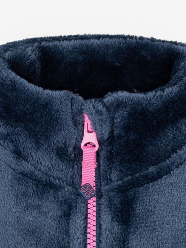 Kilpi Hanorac albastru închis cu fermoar din fleece pentru fete Kilpi ERIN