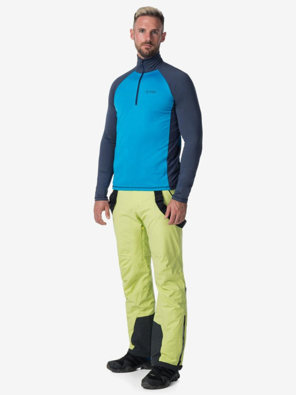 Kilpi Tricou termic roșu vin pentru bărbați cu guler înalt Kilpi WILLIE