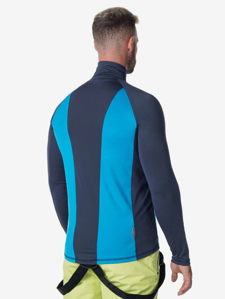 Kilpi Tricou termic albastru pentru bărbați cu guler vertical Kilpi WILLIE